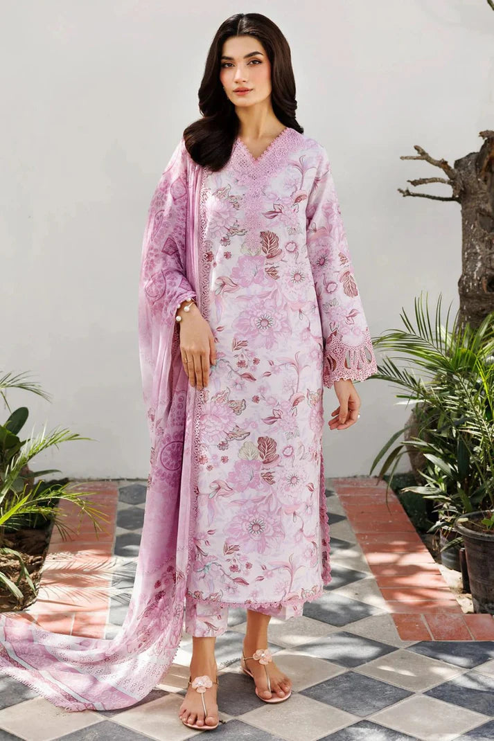 Unstitched Baroque khaddar 3pc