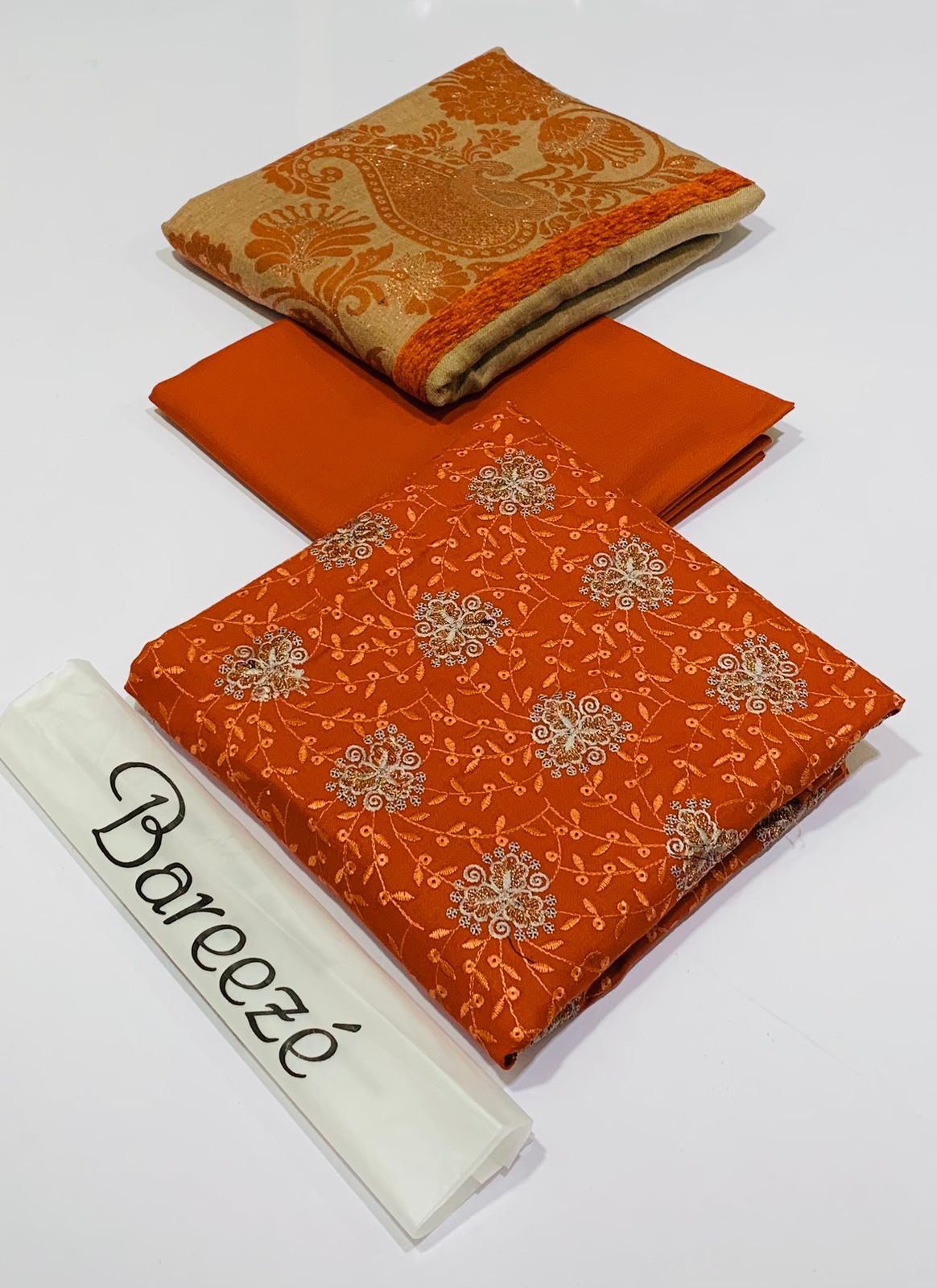 Bareeze Unstitched Embroidered 3PC D-001