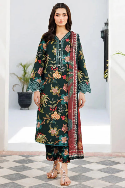 Unstitched Baroque khaddar 3pc