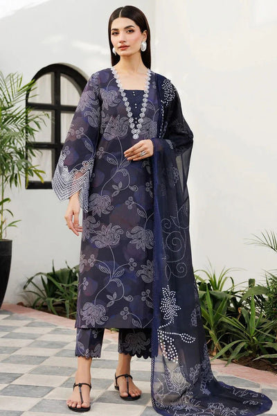Unstitched Baroque khaddar 3pc