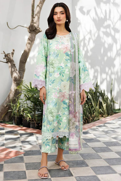 Unstitched Baroque khaddar 3pc